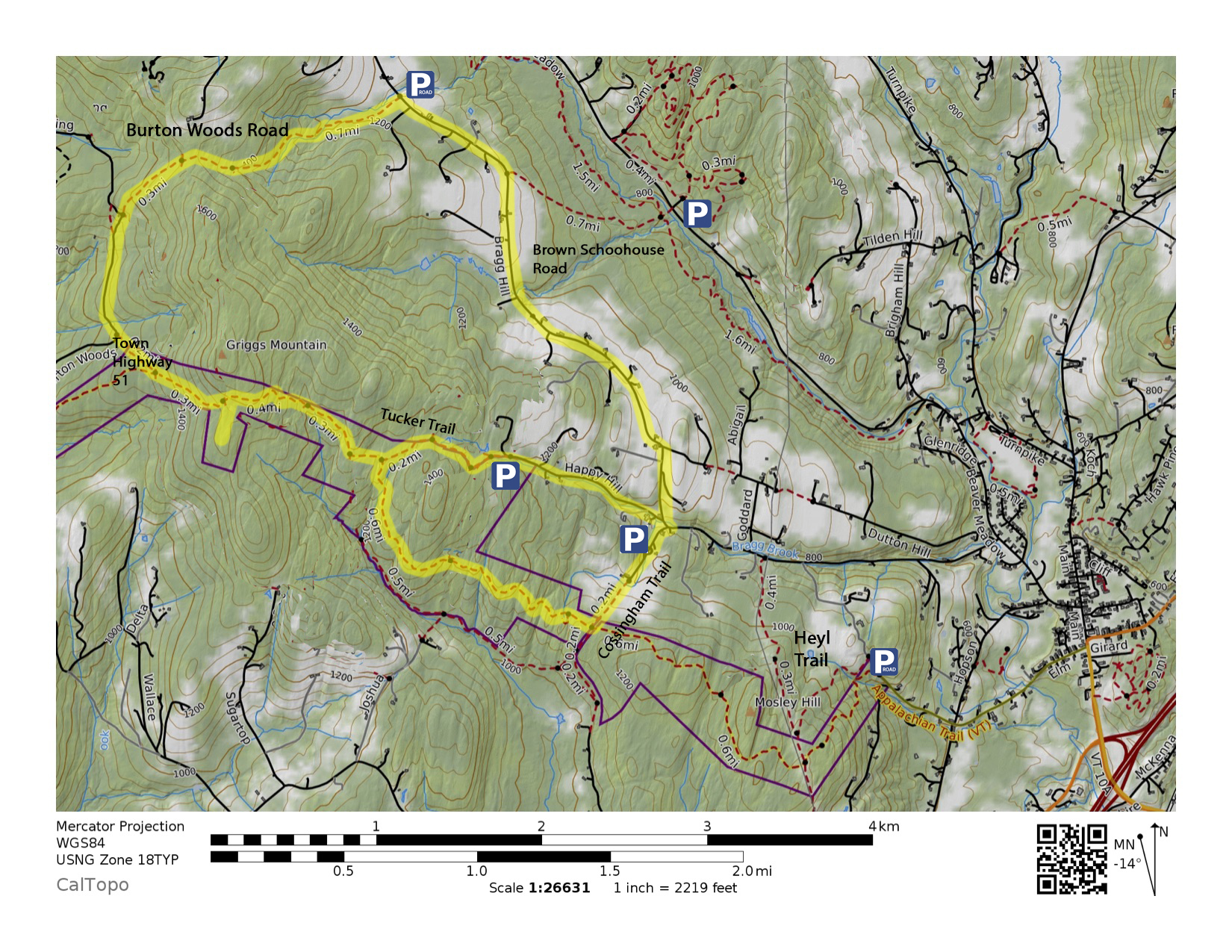 Grubbs Ridge Loop Map.pdf Burton Woods-Griggs Mt-Bragg Hill Road Loop – Norwich Trails